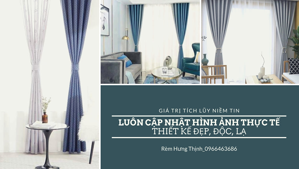Rèm vải cản nắng giá rẻ tại Long Biên – Hà Nội