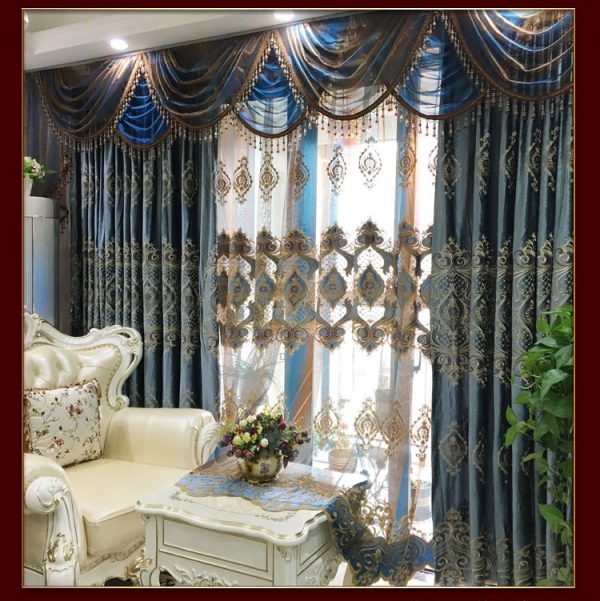 Rèm vải phòng khách đẹp sang trọng tại Sơn Tây - Hà Nội