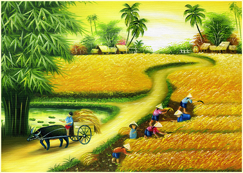 Rèm cuốn in tranh phong cảnh tại Hà Nội - uy tín, chất lượng