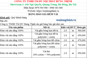 Báo giá rèm vải 2 lớp và địa chỉ mua rèm cửa uy tín số 1 Hà Nội