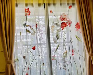 Rèm thêu hoa sen đẹp giá rẻ tại Hoàn Kiếm – Hà Nội